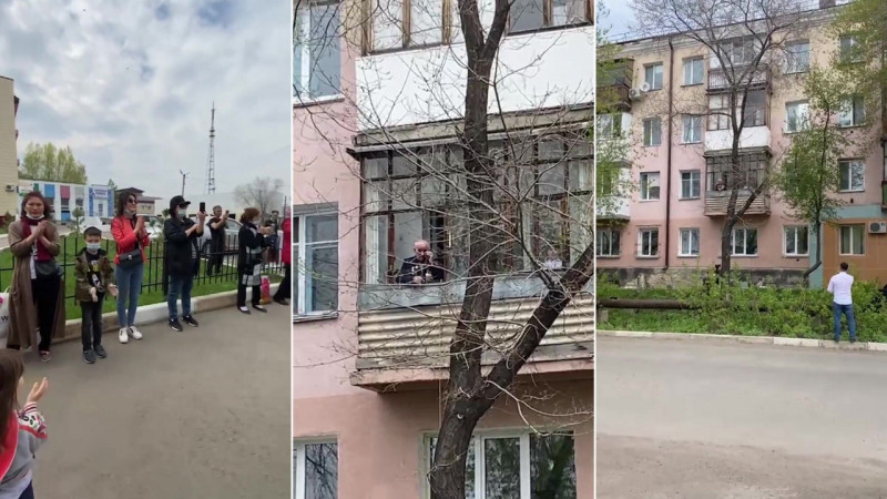В сети набирает популярность видеозапись с ветераном из Петропавловска