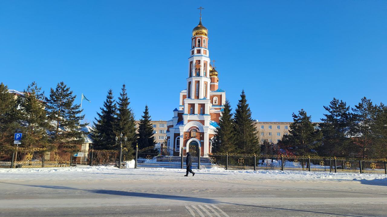 церковь храм зима Петропавловск