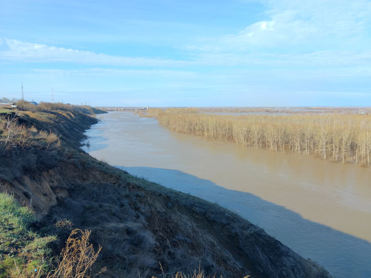 «Вторая волна» паводка угасает: уровень Петропавловского водохранилища не изменился