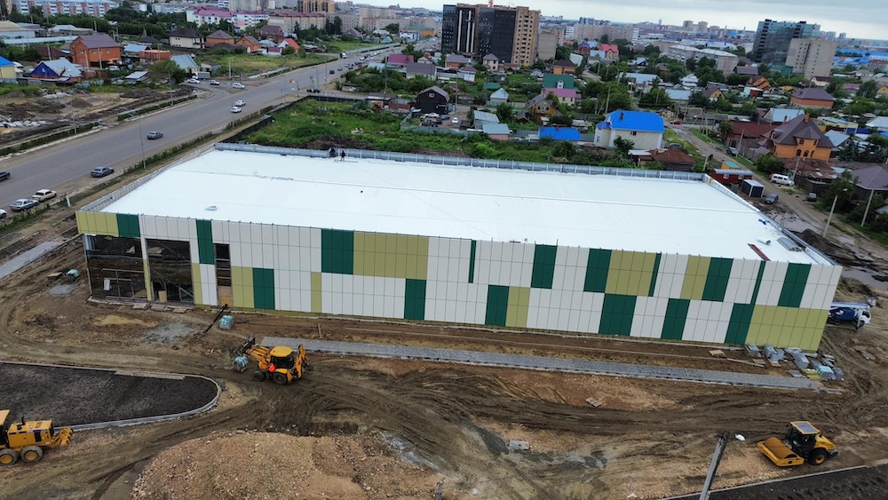 Строительство центра настольного тенниса в Петропавловске