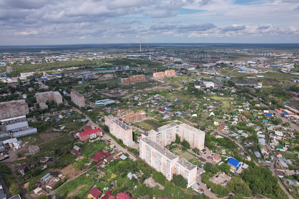 Петропавловск с высоты птичьего полета