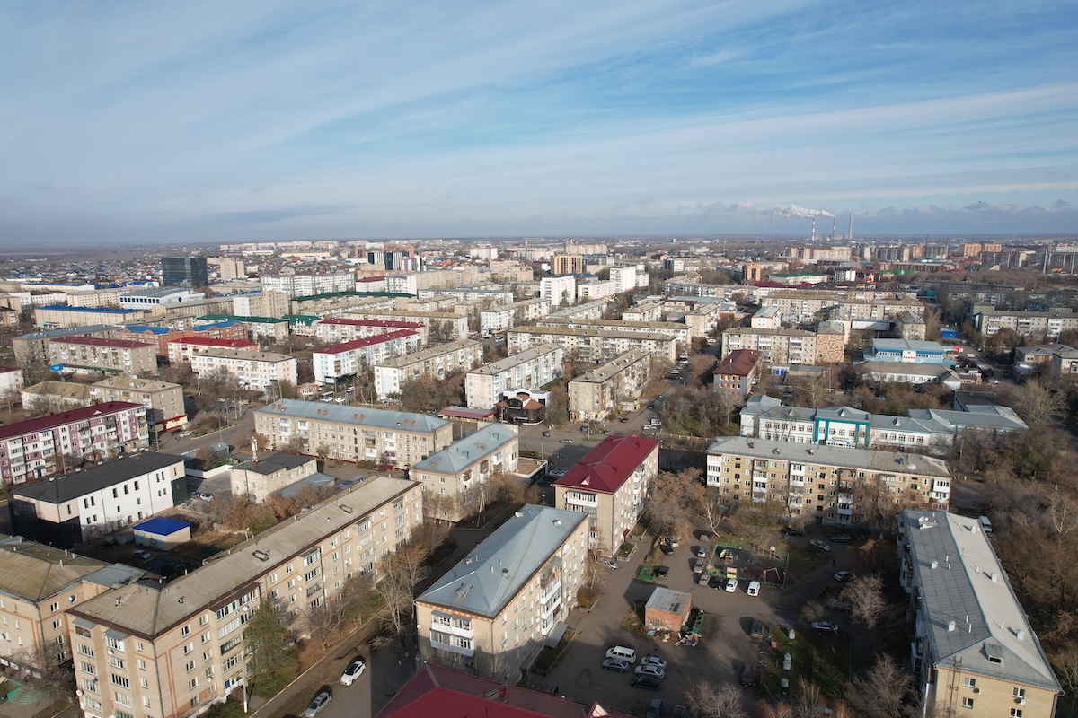 Петропавловск, вид с дрона